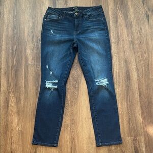 d. jeans Distressed Dark Blue Jeans 10